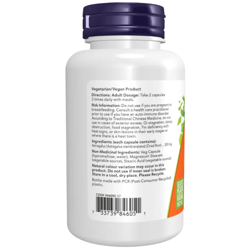 Astragale 500 mg, 100 gélules | Safest & Easiest Shopping Vitamins Online | VITASHOP