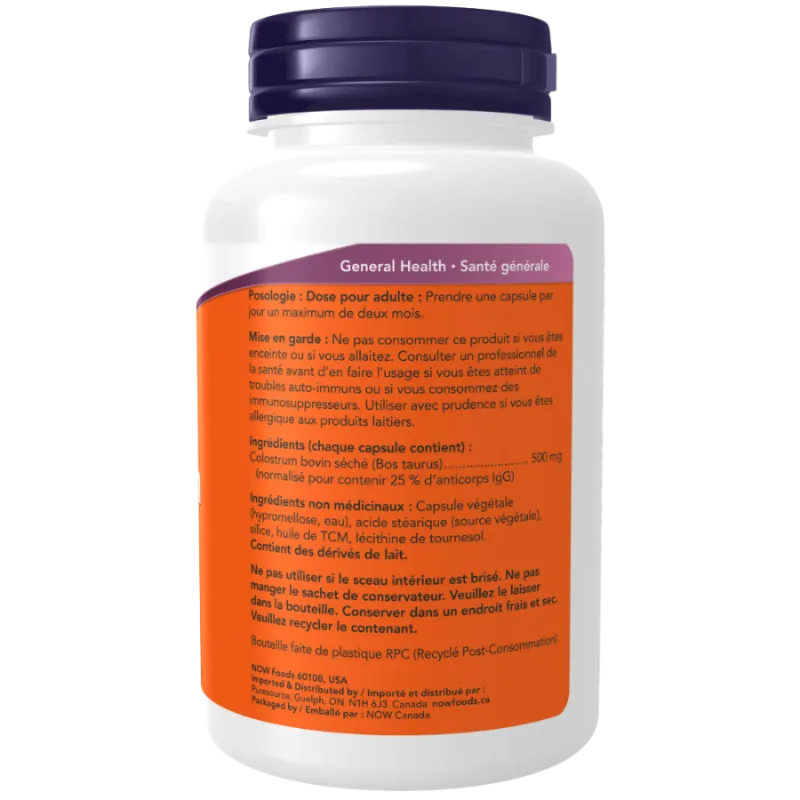 Colostrum 500 mg, 120 gélules végétales | Safest & Easiest Shopping Vitamins Online | VITASHOP