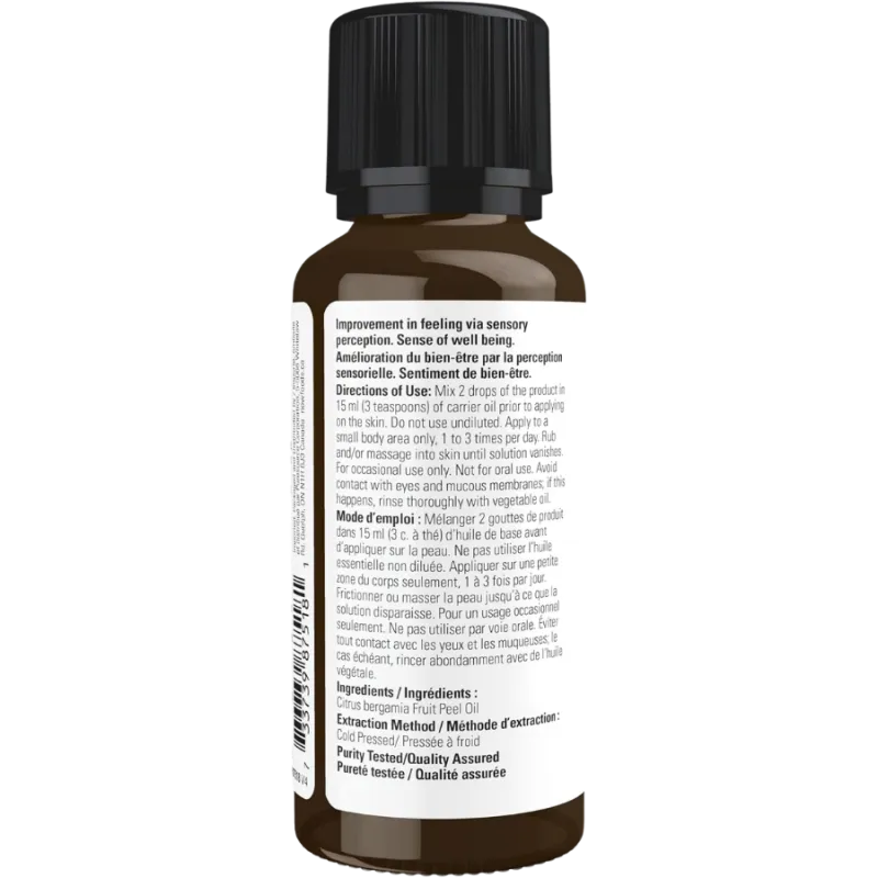 NOW Foods Bergamot Oil, 30 mL | 每天不同折扣, 全网最低价格 | 种类齐全的保健品店铺 VITASHOP, 只有你想不到, 没有你买不到 !