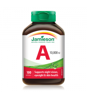 Jamieson Vitamin A 10,000 IU 100 Softgels | Unbeatable Prices, Daily Deals | VITASHOP