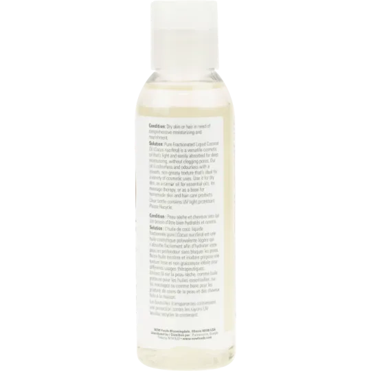 Huile de coco liquide, fractionnée pure, 118 mL | Safest & Easiest Shopping Vitamins Online | VITASHOP