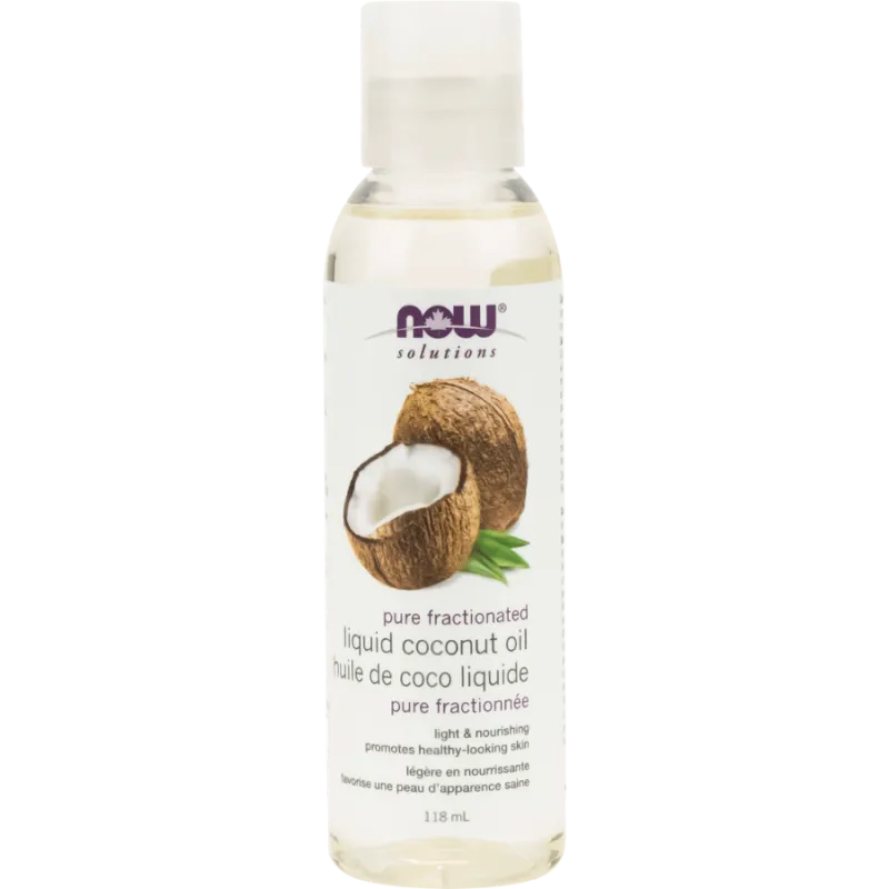 Huile de coco liquide, fractionnée pure, 118 mL | Safest & Easiest Shopping Vitamins Online | VITASHOP