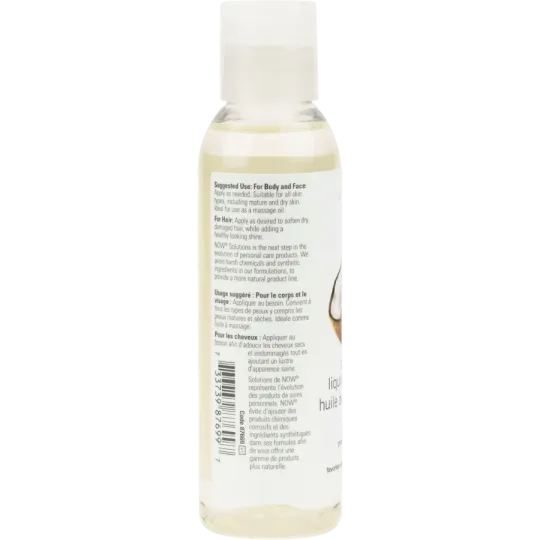 Huile de coco liquide, fractionnée pure, 118 mL | Safest & Easiest Shopping Vitamins Online | VITASHOP