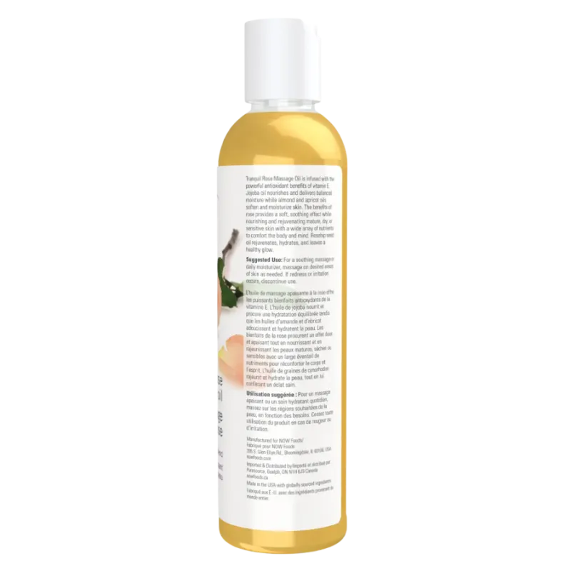 NOW Foods 나우 푸드 트랜퀼 로즈 마사지 오일, 237mL | 매일 업데이트되는 특가 상품 | VITASHOP