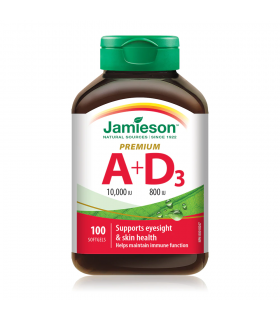 Jamieson Vitamin A 10,000 IU  + Vitamin D 800 IU 100 Softgels | 每天不同折扣, 全网最低价格 | 种类齐全的保健品店铺 VITASHOP, 只有你想不到, 没有你买不到 !