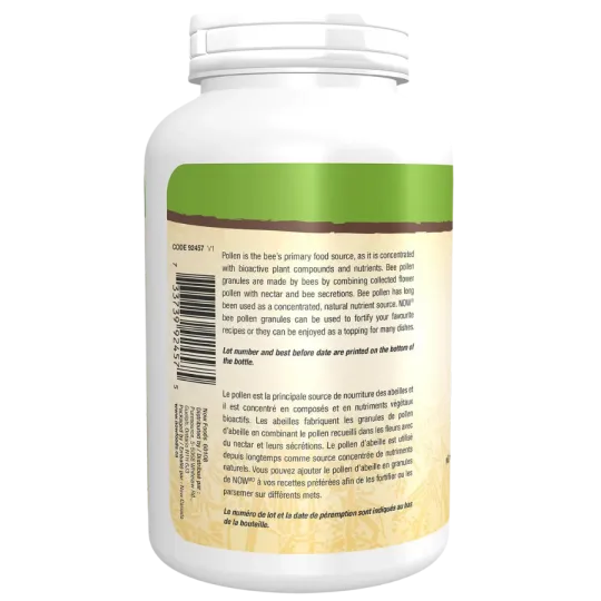 NOW Foods Bee Pollen Granules, 250 g | Unbeatable Prices, Daily Deals | VITASHOP