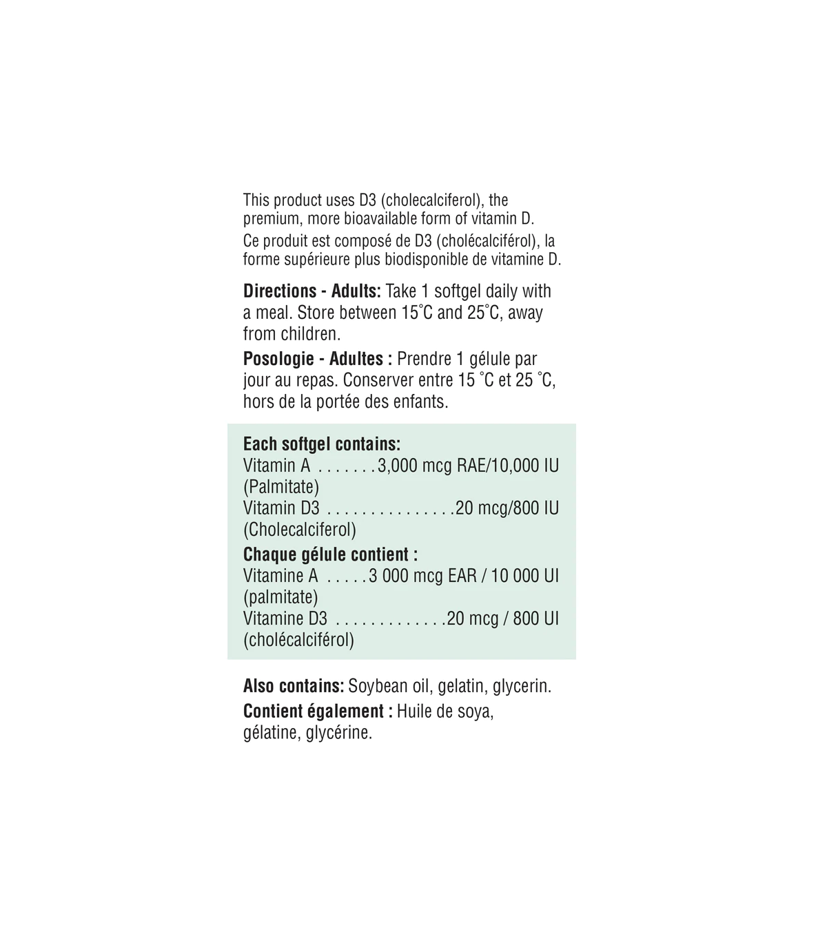 Vitamin A 10,000 IU  + Vitamin D 800 IU 100 Softgels | Safest & Easiest Shopping Vitamins Online | VITASHOP