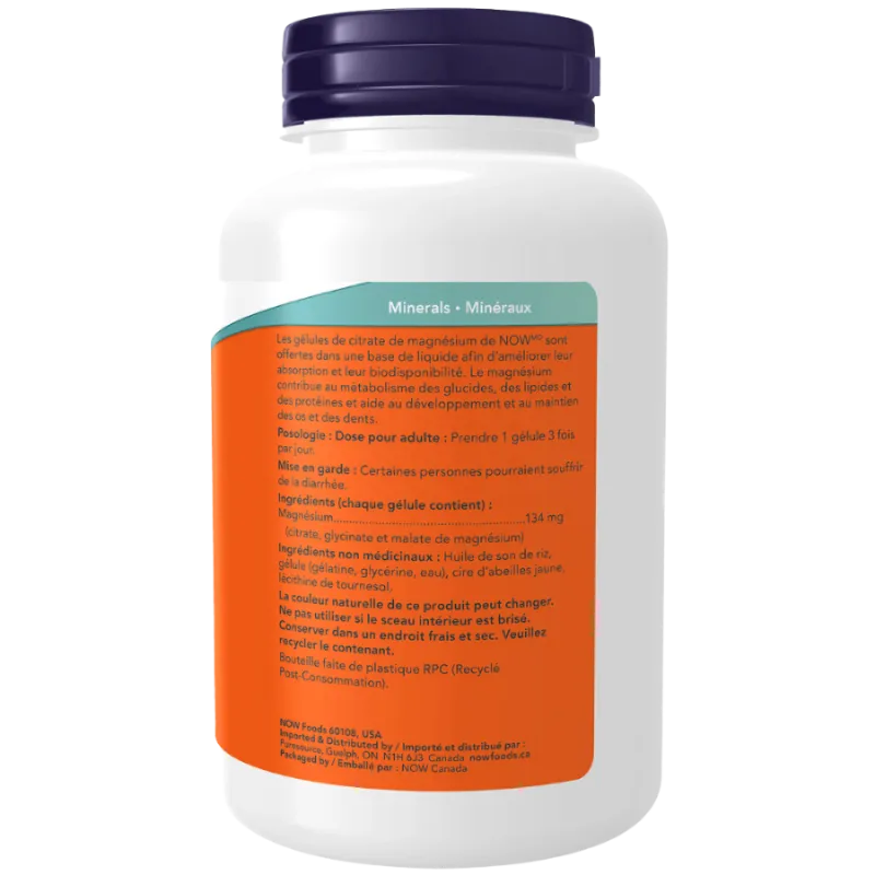 Citrate de magnésium 134 mg | Safest & Easiest Shopping Vitamins Online | VITASHOP