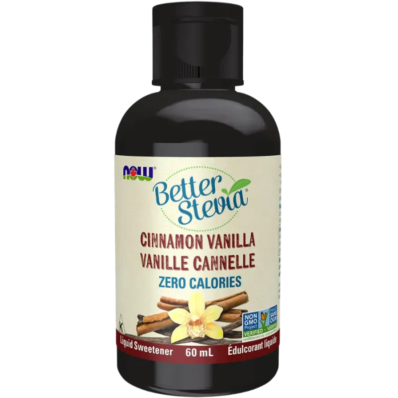 NOW Foods Stevia Liquid Extract (Cinnamon Vanilla) 60mL (EXP DATE : Apr 1 2025) | Unbeatable Prices, Daily Deals | VITASHOP