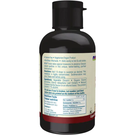 NOW Foods Extrait liquide de Stevia ( Vanille de citron) 60mL |MISUMI