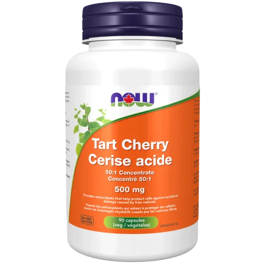 Tart Cherry Concentrate 500mg, 90 gélules végétales | Safest & Easiest Shopping Vitamins Online | VITASHOP