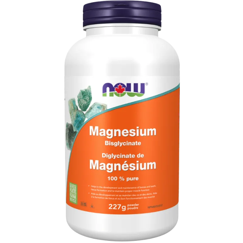 Bisglycinate de magnésium en poudre, 227 g | Safest & Easiest Shopping Vitamins Online | VITASHOP