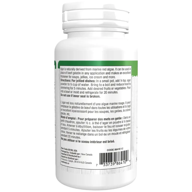 NOW Foods Agar Powder, 57 g | 每天不同折扣, 全网最低价格 | 种类齐全的保健品店铺 VITASHOP, 只有你想不到, 没有你买不到 !