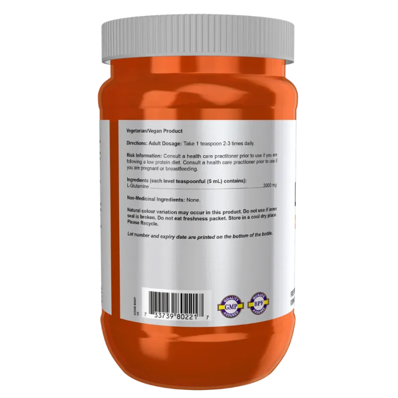 L-Glutamine Pure Poudre, 454 g | Safest & Easiest Shopping Vitamins Online | VITASHOP