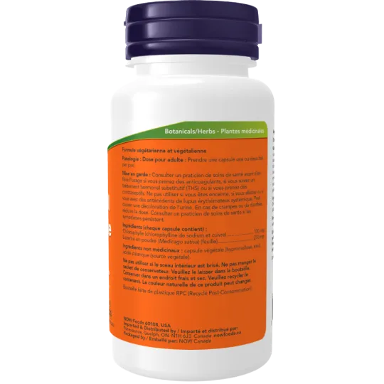 NOW Foods 나우 푸드 알팔파 함유 엽록소 100 mg, 90 캡슐 | 매일 업데이트되는 특가 상품 | VITASHOP