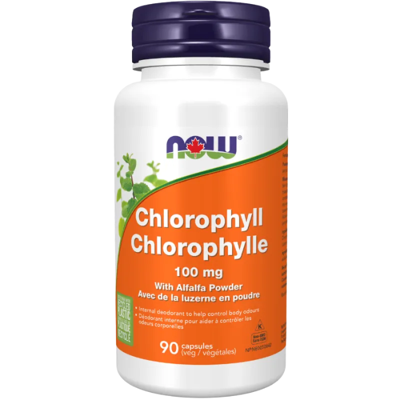 Chlorophylle 100 mg avec luzerne, 90 gélules | Safest & Easiest Shopping Vitamins Online | VITASHOP