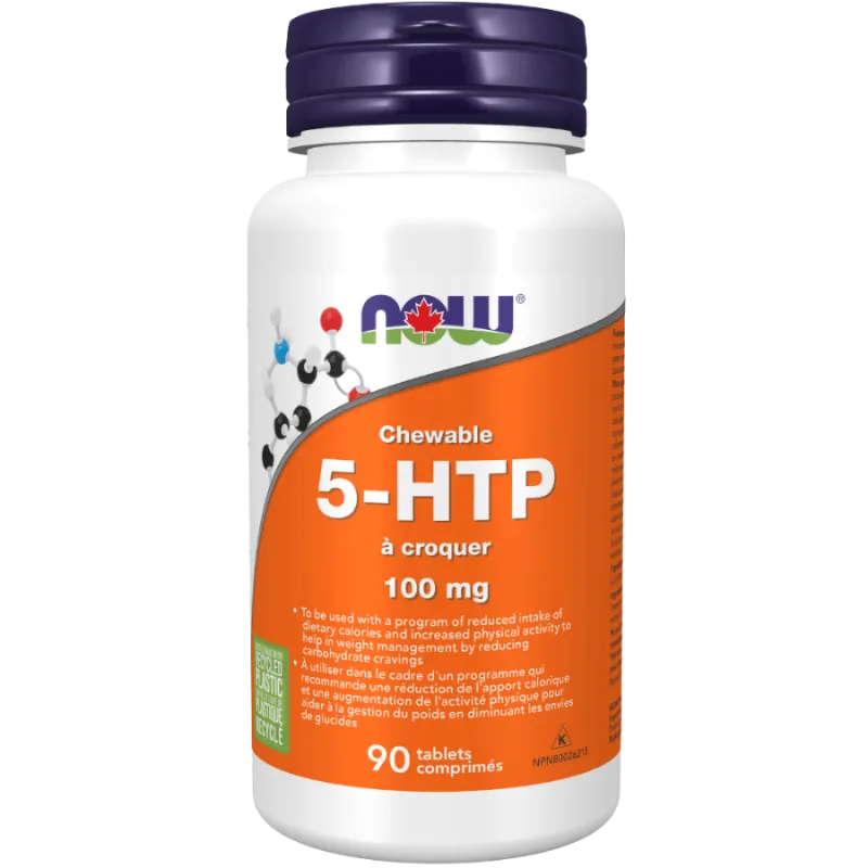 NOW Foods 나우 푸드 5-HTP 100mg 츄어블, 90정 | 매일 업데이트되는 특가 상품 | VITASHOP