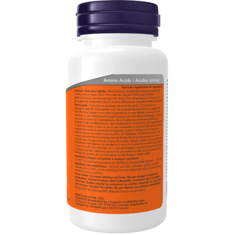 NOW Foods 나우 푸드 5-HTP 100mg 츄어블, 90정 | 매일 업데이트되는 특가 상품 | VITASHOP