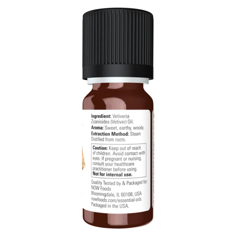 NOW Foods Vetiver Oil, 10mL | Unbeatable Prices, Daily Deals | VITASHOP