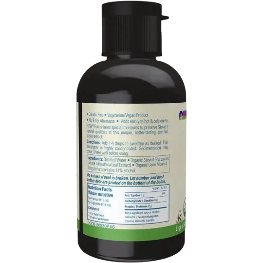 NOW Foods Organic BetterStevia Liquid, 60 mL | Unbeatable Prices, Daily Deals | VITASHOP