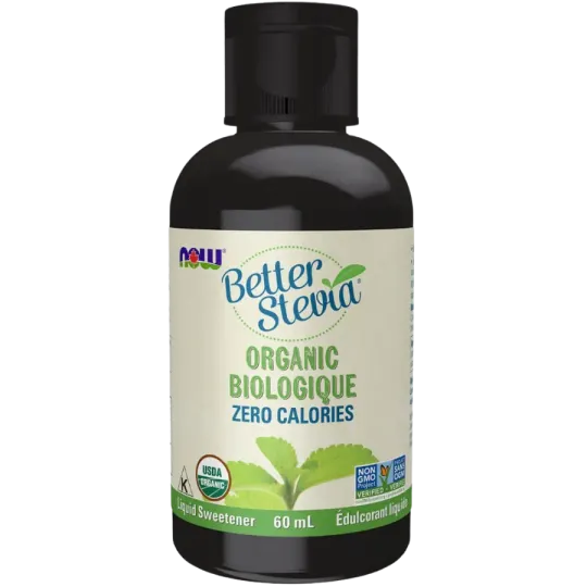 NOW Foods Organic BetterStevia Liquid, 60 mL | Unbeatable Prices, Daily Deals | VITASHOP