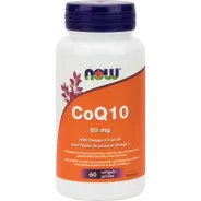 NOW Foods CoQ10 60 mg with Omega-3 Fish Oil, 60 Softgels | Unbeatable Prices, Daily Deals | VITASHOP