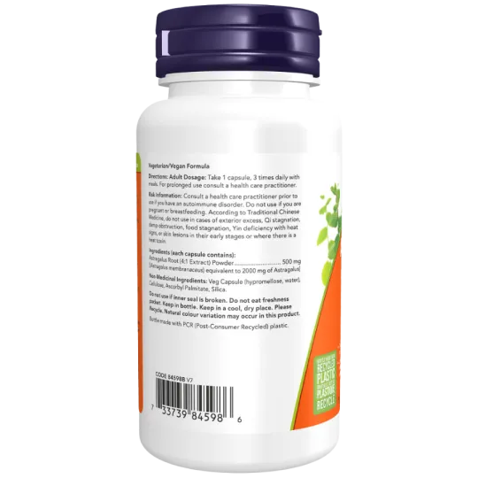 NOW Foods Astragalus Extract 500 mg, 90 Veg Capsules | Unbeatable Prices, Daily Deals | VITASHOP