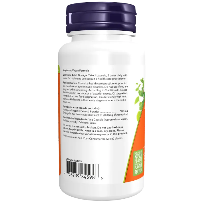 Extrait d’astragale 500 mg, 90 gélules végétales | Safest & Easiest Shopping Vitamins Online | VITASHOP