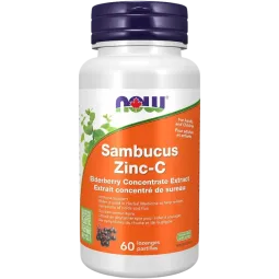 NOW Foods Sambucus Elder Zinc-C 60 Lozenges | Unbeatable Prices, Daily Deals | VITASHOP