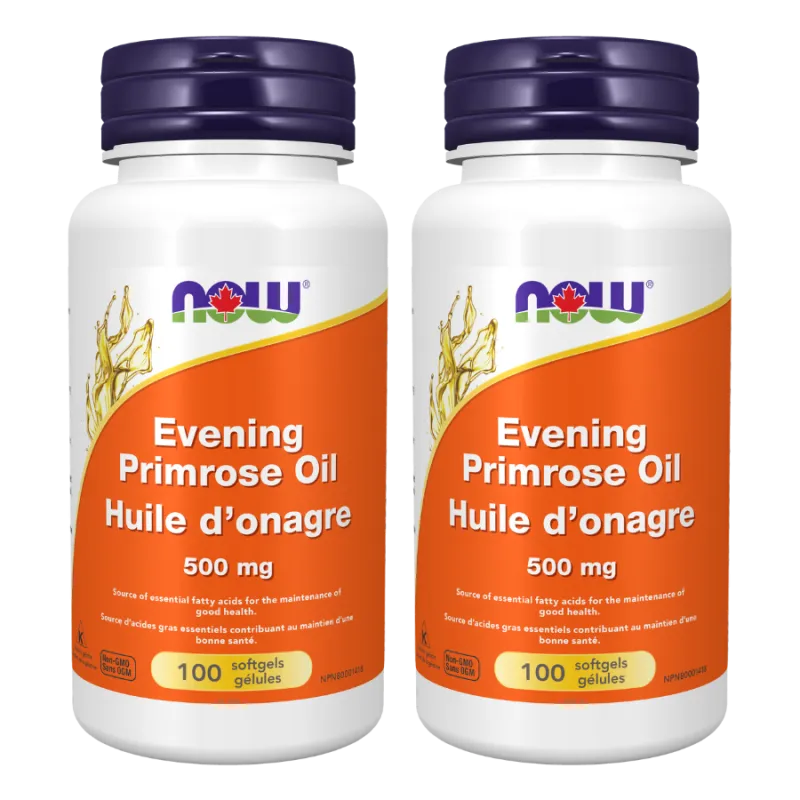 Huile d’onagre 500 mg, 100 gélules | Safest & Easiest Shopping Vitamins Online | VITASHOP