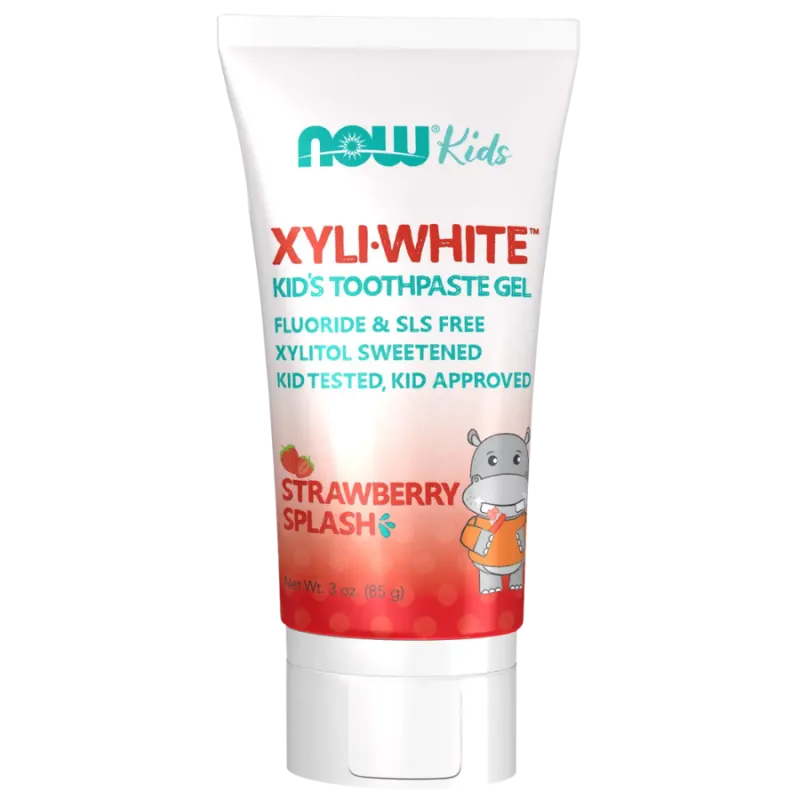 NOW Foods Kids Xyliwhite Toothpaste Gel Strawberry, 85 g | Unbeatable Prices, Daily Deals | VITASHOP