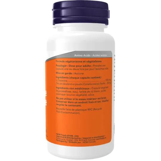 NOW Foods 나우 푸드 L-테아닌 100 mg, 90 캡슐 | 매일 업데이트되는 특가 상품 | VITASHOP