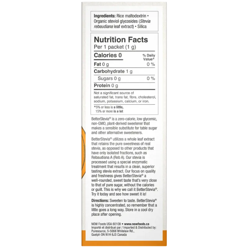 Stevia Extract Packets 1g*100 | Safest & Easiest Shopping Vitamins Online | VITASHOP
