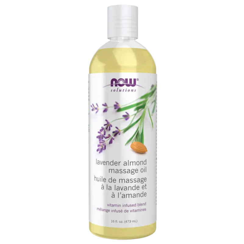 Huile de massage à la lavande et aux amandes - 473 mL | Safest & Easiest Shopping Vitamins Online | VITASHOP