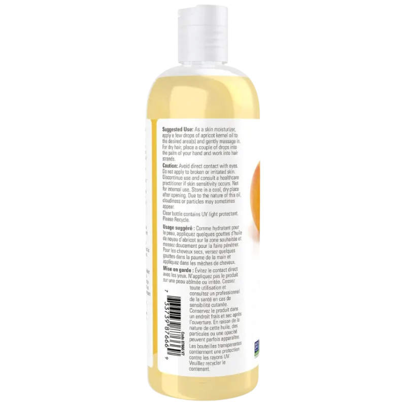 Huile d’abricot, 473 mL | Safest & Easiest Shopping Vitamins Online | VITASHOP