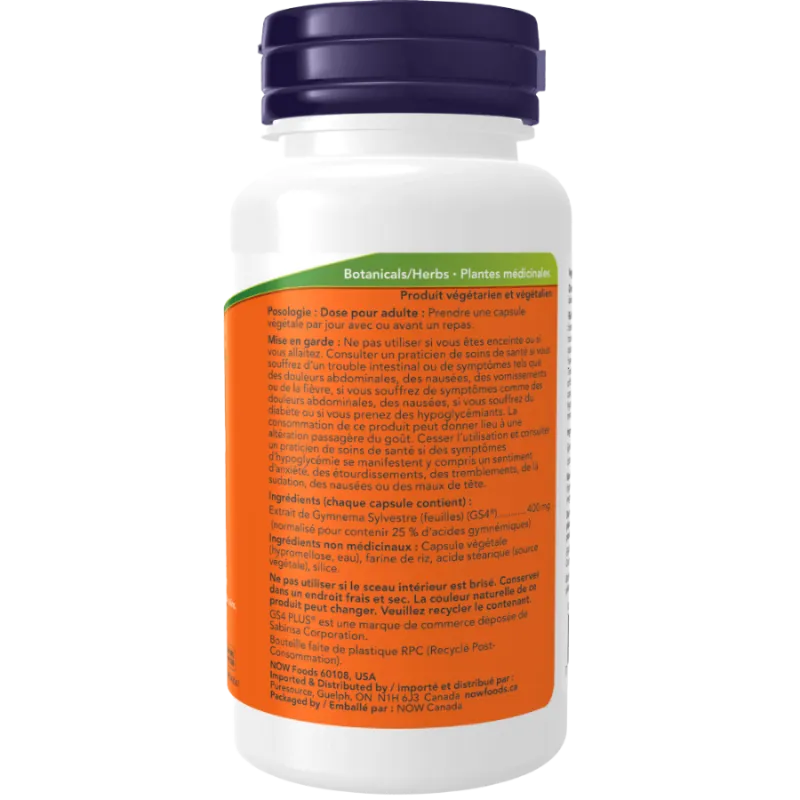 NOW Foods Gymnema Sylvestre 400 mg, 90 Veg Capsules | Unbeatable Prices, Daily Deals | VITASHOP