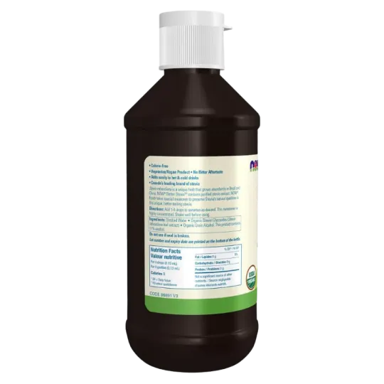 NOW Foods Organic BetterStevia Liquid, 237 mL | Unbeatable Prices, Daily Deals | VITASHOP