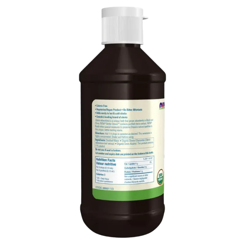 NOW Foods 나우 푸드 유기 BetterStevia 액체, 237 mL | 매일 업데이트되는 특가 상품 | VITASHOP