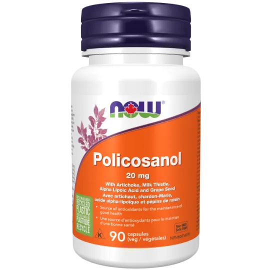 Policosanol 20 mg, 90 gélules végétales | Safest & Easiest Shopping Vitamins Online | VITASHOP