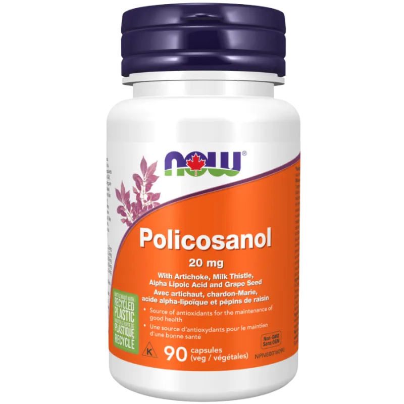 NOW Foods 나우 푸드 폴리코사놀 20mg, 식물성 캡슐 90정 | 매일 업데이트되는 특가 상품 | VITASHOP