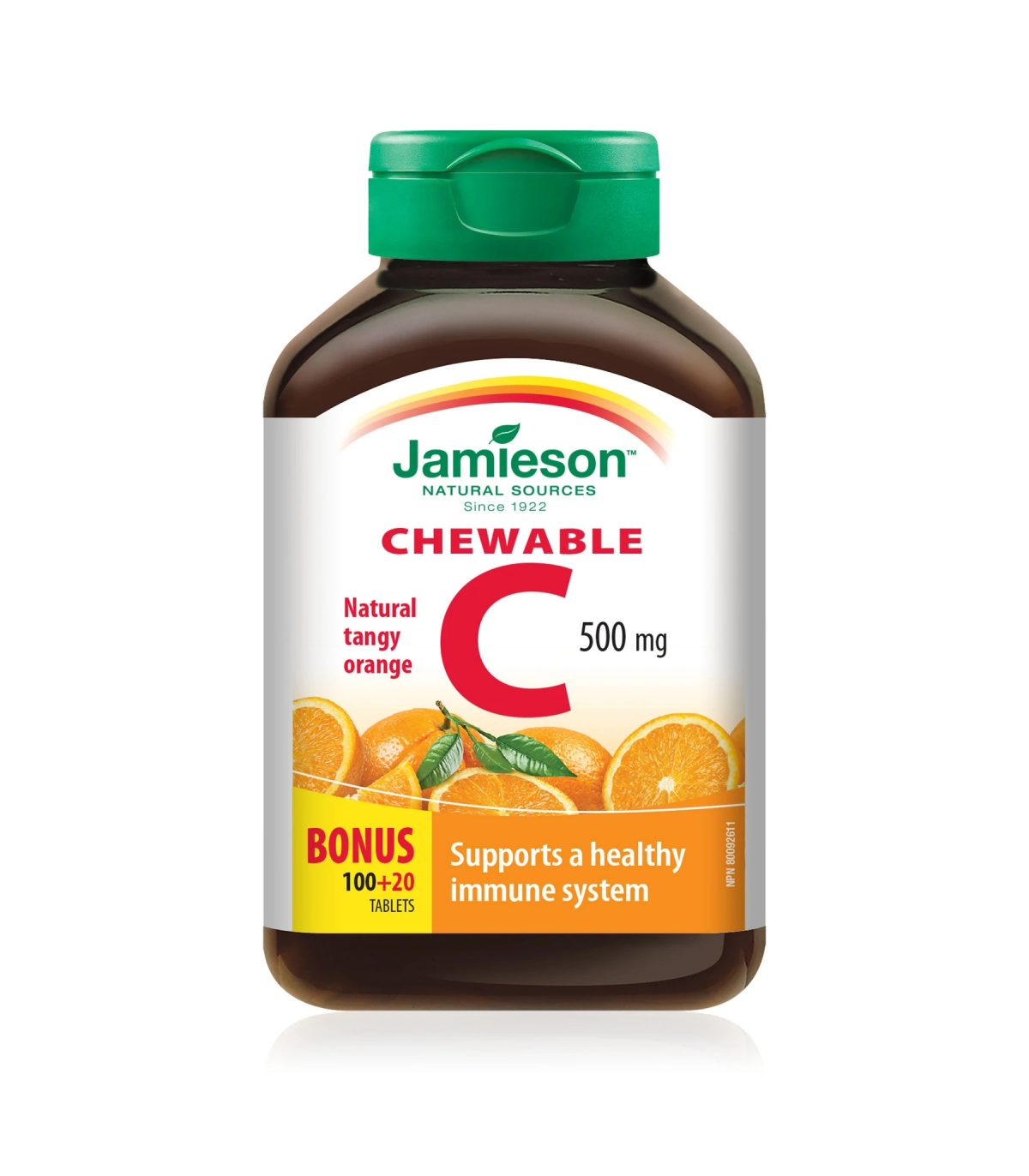 Vitamin C 500 mg Tangy Orange 100+20 Free Chewable Tablets | Safest & Easiest Shopping Vitamins Online | VITASHOP