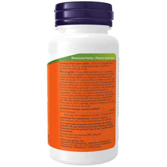 Saule Blanc 400 mg, 100 Gélules | Safest & Easiest Shopping Vitamins Online | VITASHOP
