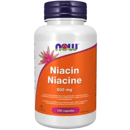 NOW Foods Niacin 500 mg, 100 Capsules | Unbeatable Prices, Daily Deals | VITASHOP