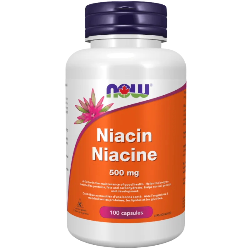 NOW Foods Niacin 500 mg, 100 Capsules | 每天不同折扣, 全网最低价格 | 种类齐全的保健品店铺 VITASHOP, 只有你想不到, 没有你买不到 !