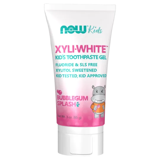 NOW Foods Kids Xyliwhite Toothpaste Gel Bubblegum Splash, 85 g | Unbeatable Prices, Daily Deals | VITASHOP