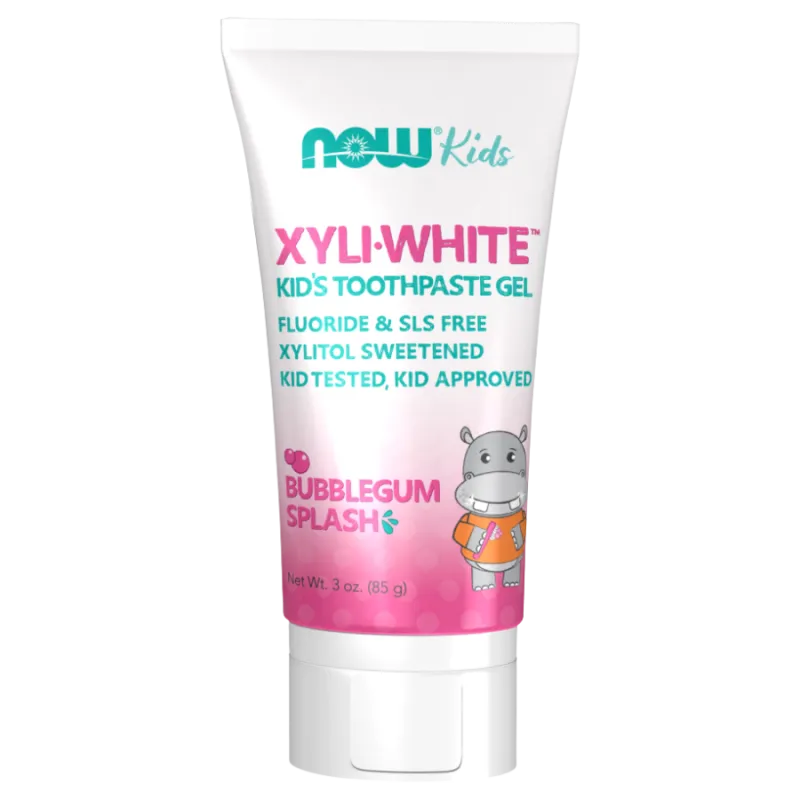 NOW Foods Kids Xyliwhite Toothpaste Gel Bubblegum Splash, 85 g | Unbeatable Prices, Daily Deals | VITASHOP