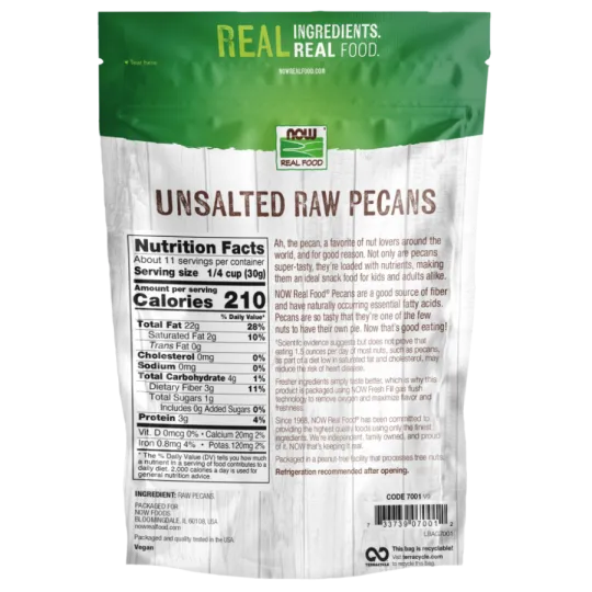 NOW Foods Raw Pecans, 340 g | 每天不同折扣, 全网最低价格 | 种类齐全的保健品店铺 VITASHOP, 只有你想不到, 没有你买不到 !