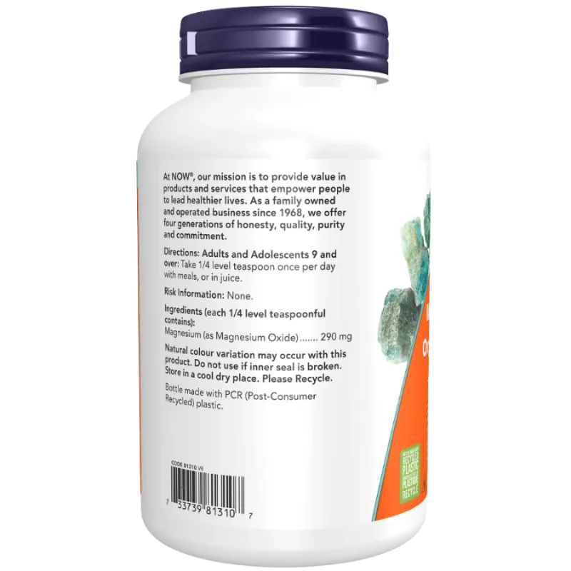 Poudre d’oxyde de magnésium, 227 g | Safest & Easiest Shopping Vitamins Online | VITASHOP