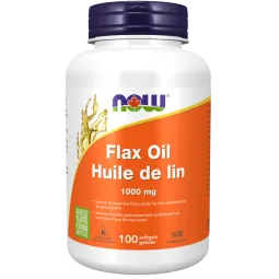 Huile de lin 1000 mg, 100 gélules | Safest & Easiest Shopping Vitamins Online | VITASHOP