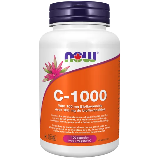 NOW Foods 나우 푸드 C-1000, 100mg 바이오플라보노이드 포함, 100캡슐 | 매일 업데이트되는 특가 상품 | VITASHOP